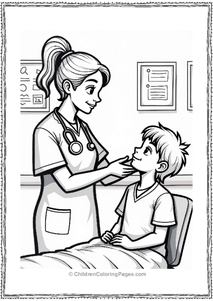 Doctor Nurse Nurse Celebrating Patients Bravery Free PDF Printable
