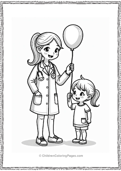 Doctor Nurse Nurse Measuring Childs Height At Health Fair Free PDF Printable