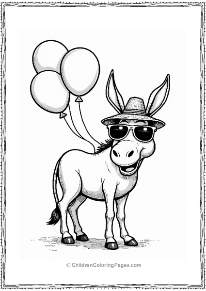 Shrek Donkey At The Summer Carnival Free PDF Printable