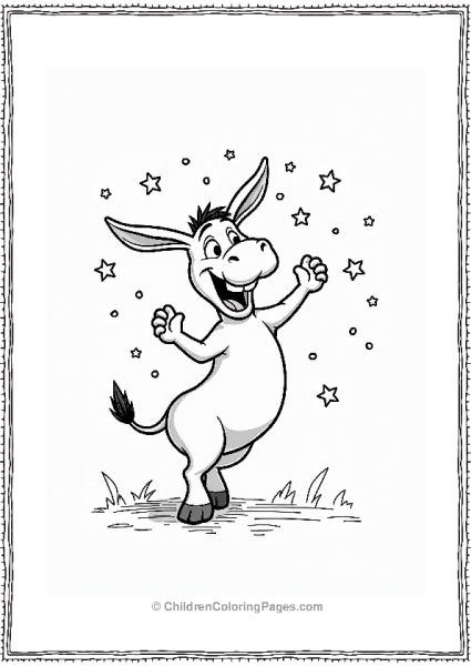 Shrek Donkey Cheering For Shrek Free PDF Printable