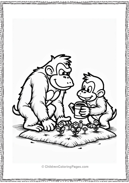 Donkey Kong And Donkey Kong Gardening Free PDF Printable