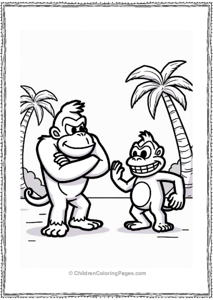Donkey Kong And Kremling Showdown Free PDF Printable
