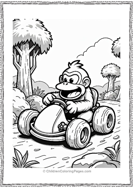 Donkey Kong Racing In The Jungle Free PDF Printable