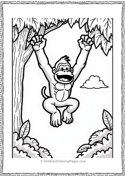 Donkey Kong Swinging In The Jungle Free PDF Printable