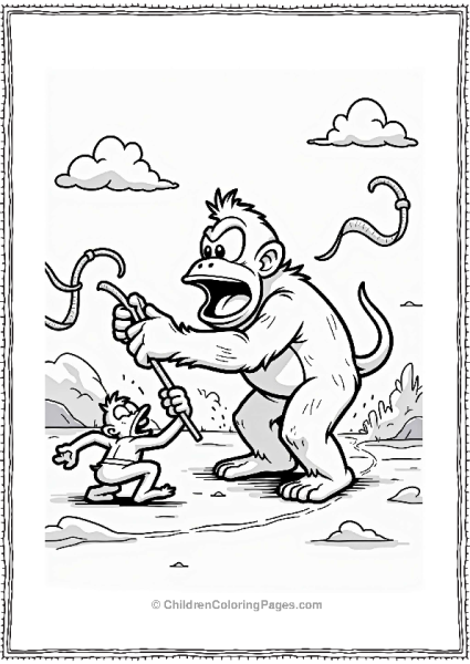 Donkey Kong Vs Kremling Battle Free PDF Printable