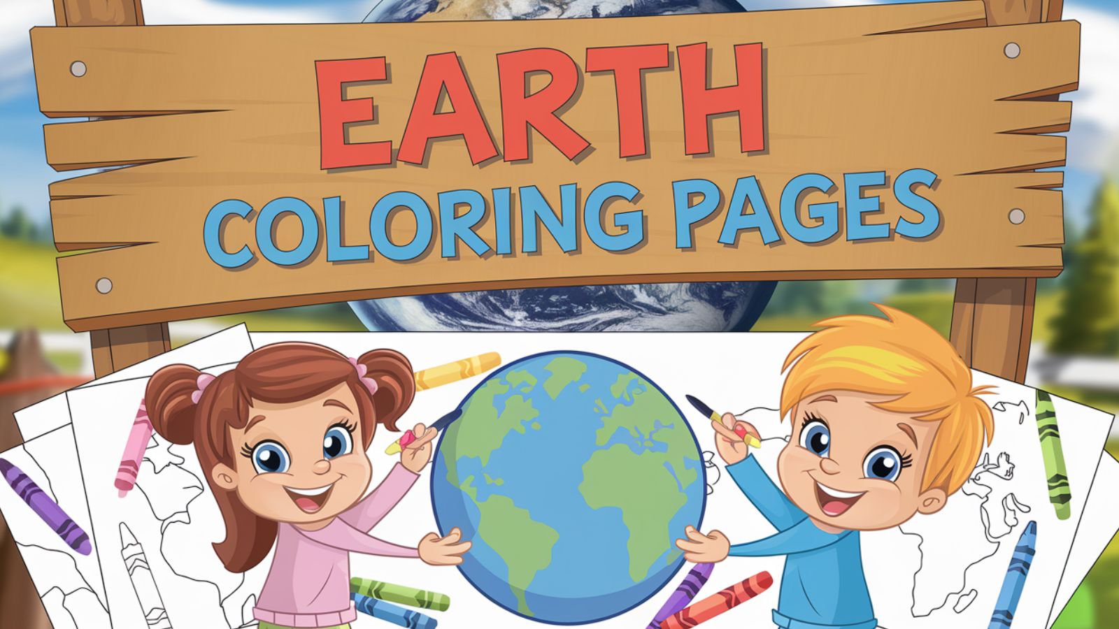 Earth Coloring Pages – Free PDF Printables 🌎💙✨