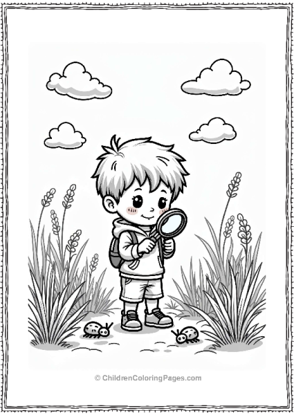 Earth Theme Exploring Nature With A Magnifying Glass Free PDF Printable