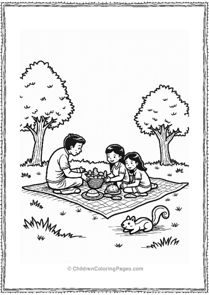 Earth Theme Family Picnic In Nature Free PDF Printable