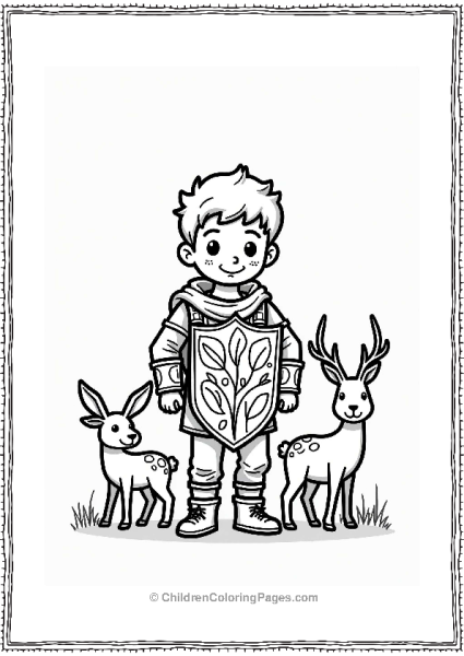 Earth Theme Forest Defender With Animals Free PDF Printable
