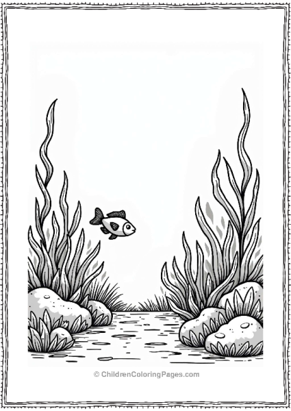 Earth Theme Underwater Garden With Coral And Fish Free PDF Printable