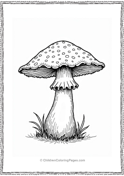 Elegant Mushroom With Lace Patterns Free PDF Printable