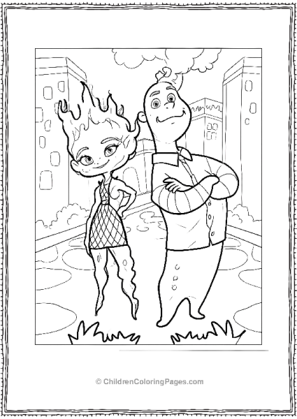 Elemental Ember And Wade Free PDF Printable