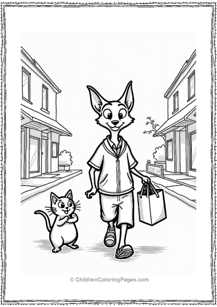 Emmet Otterton Walking In Zootopia Free PDF Printable