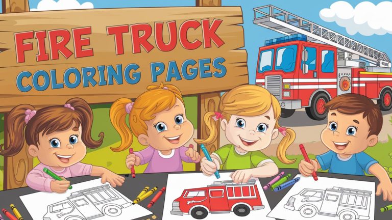Fire Truck Coloring Pages