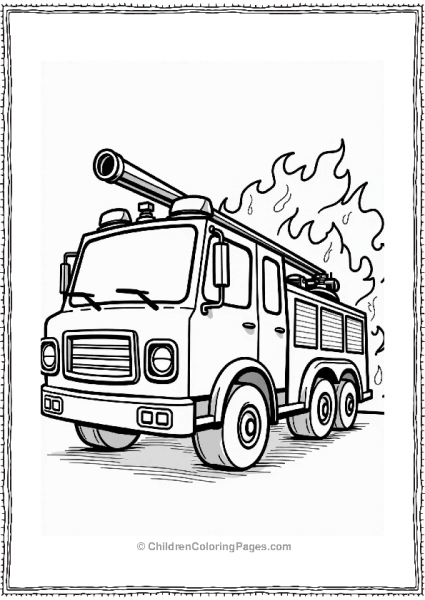 Fire Truck Ready For Action Free PDF Printable