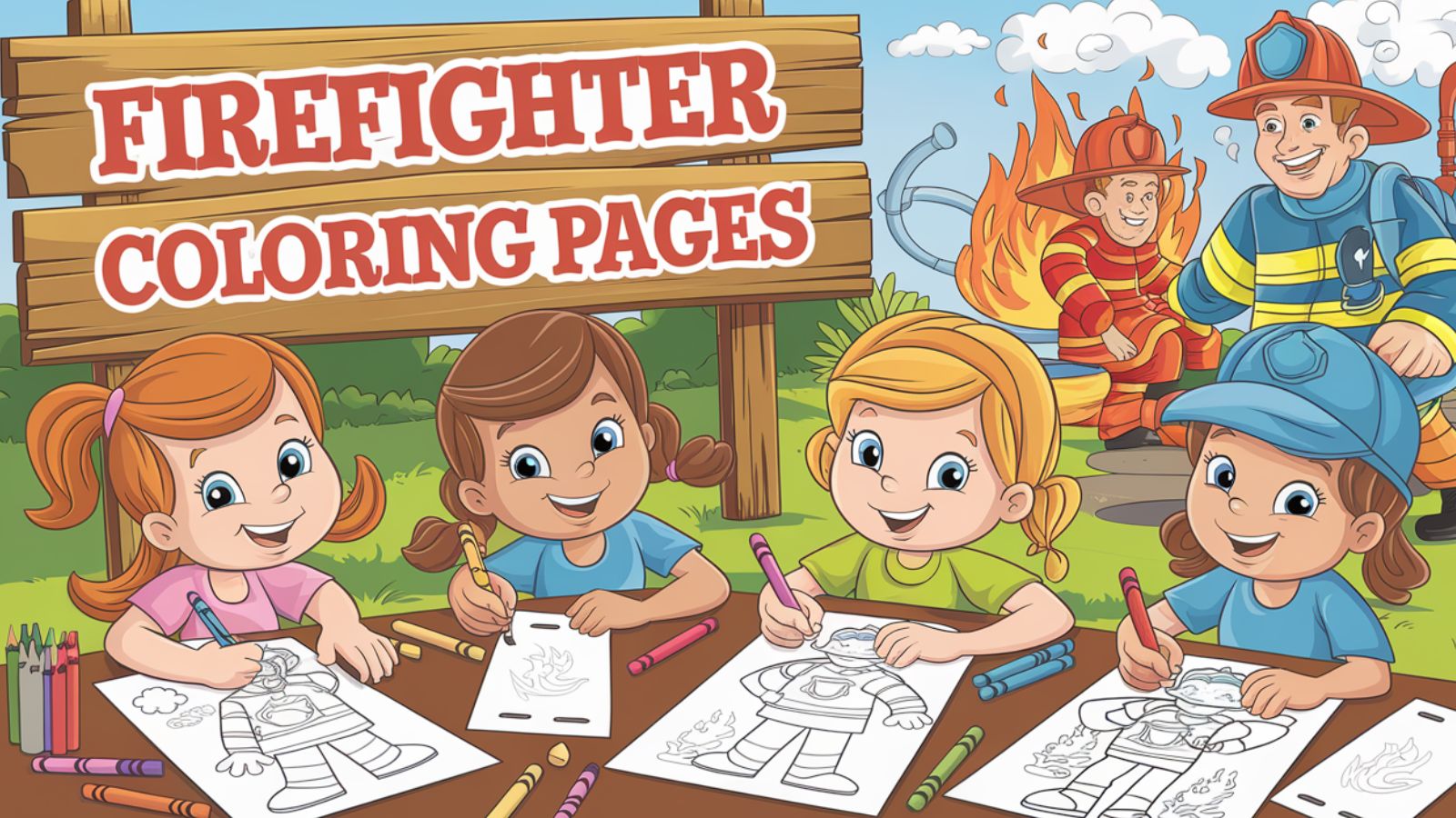 Firefighter Coloring Pages – Free PDF Printables 🚒🧯🚨