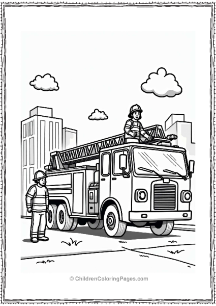 Firefighters Practicing Rescue Techniques Free PDF Printable