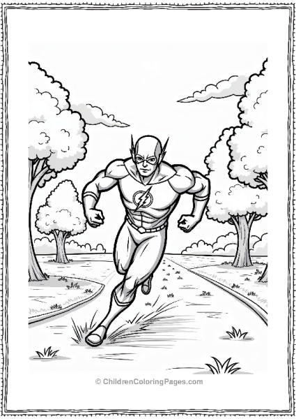 Flash Dashing Through The Park Free PDF Printable