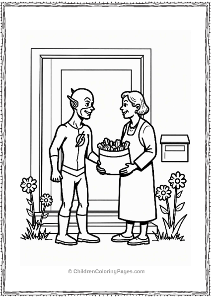Flash Delivering Groceries Free PDF Printable
