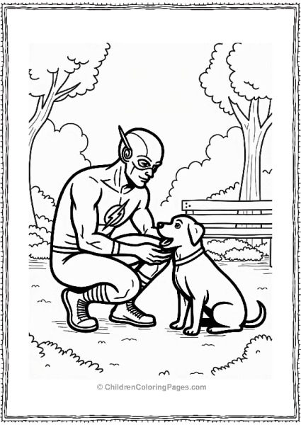 Flash Helping A Dog Free PDF Printable