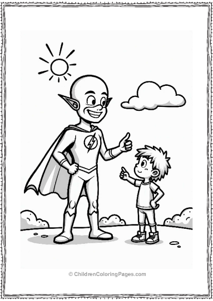 Flash Helps Lost Child Find Ice Cream Free PDF Printable