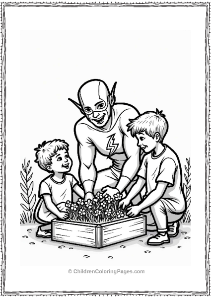 Flash In A Community Garden Free PDF Printable