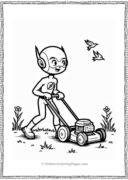 Flash Mowing A Lawn Free PDF Printable