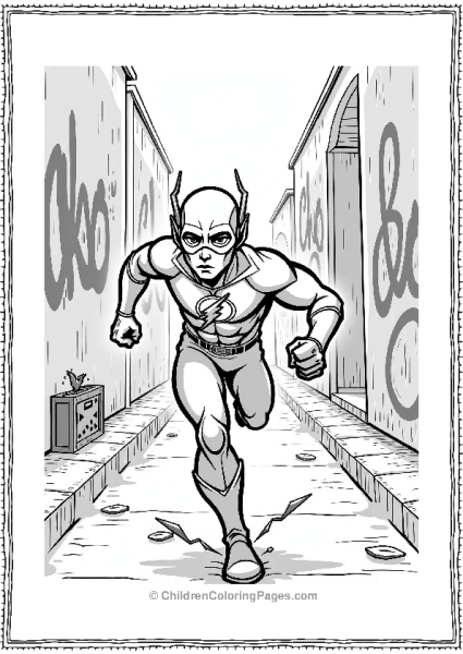 Flash Racing In An Alley Free PDF Printable
