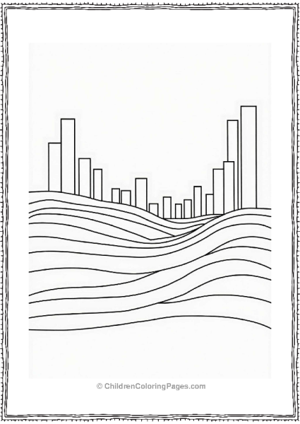 Flowing Rectangles In A Geometric Pattern Free PDF Printable