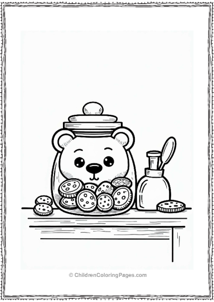 Food Cozy Bear Cookie Jar Free PDF Printable