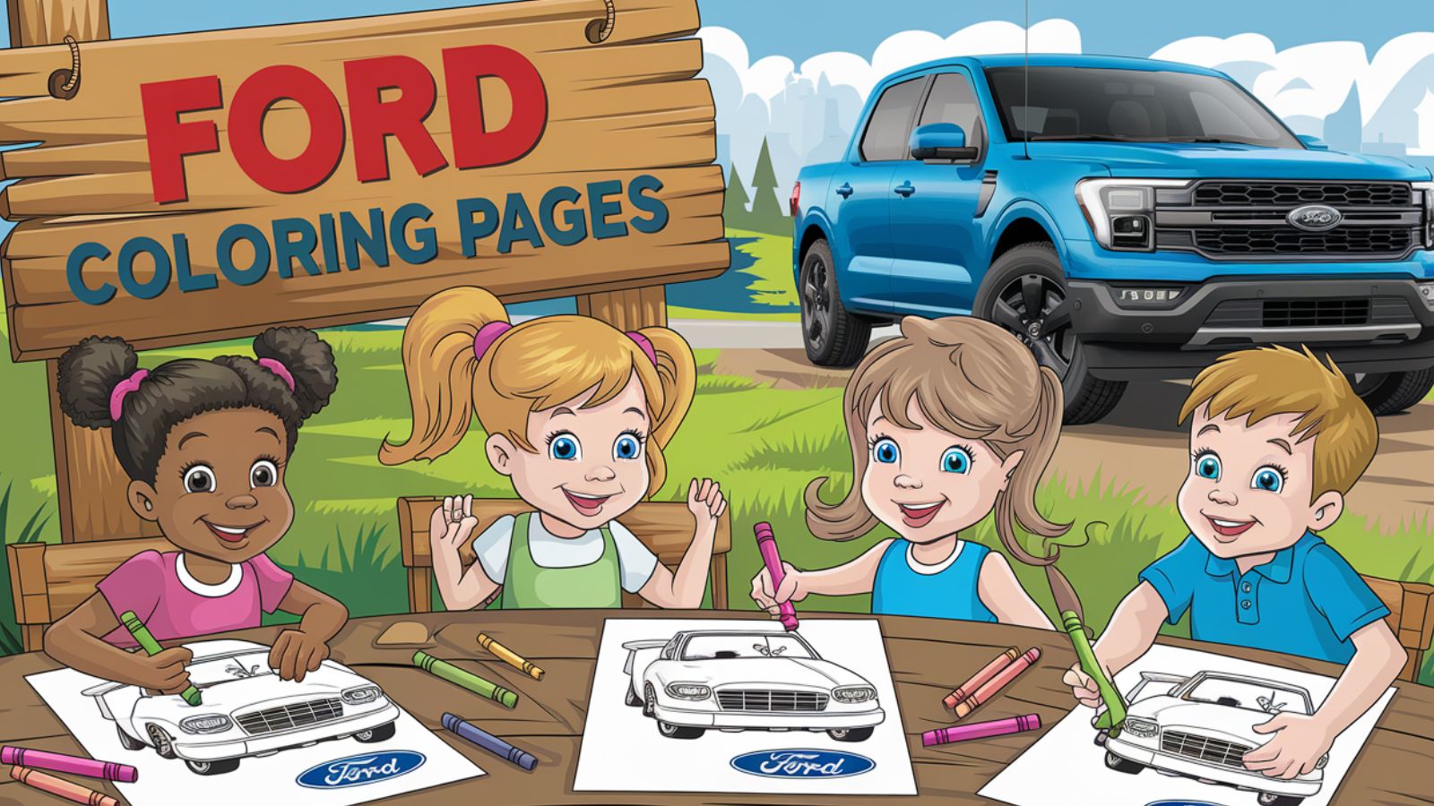 Ford Coloring Pages – Free PDF Printables 🚗🏁🚘