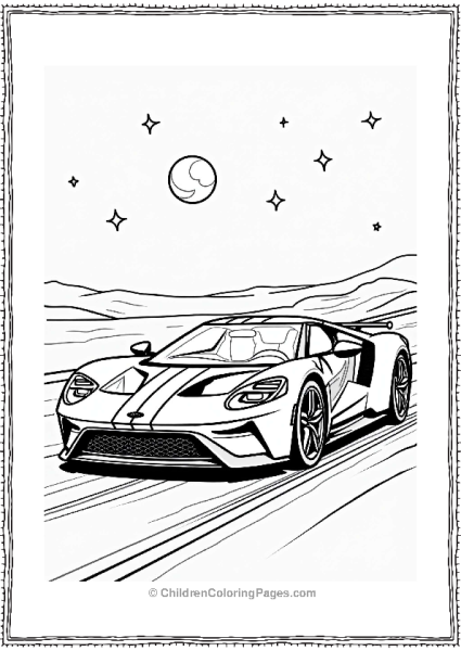 Ford GT Night Race Free PDF Printable