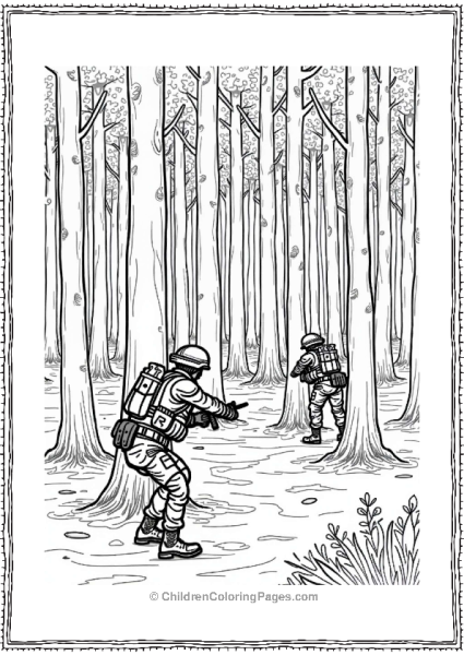 Forest Ambush In Call Of Duty Free PDF Printable