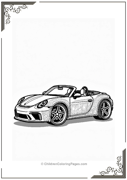 Funky Convertible Sports Cars With Custom Rims Free PDF Printable