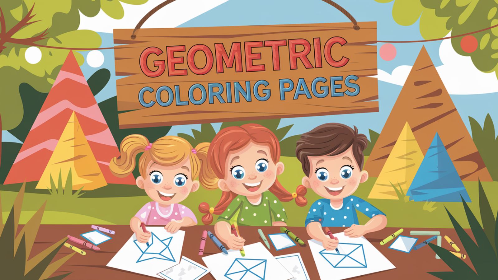 Geometric Coloring Pages – Free PDF Printables 📐🖍️🧩✨