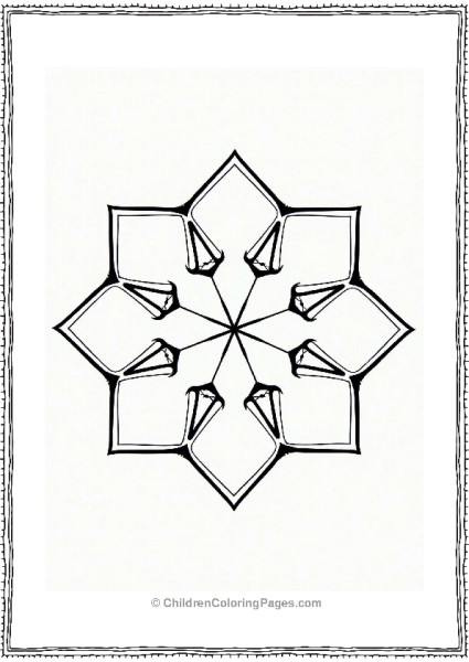 Geometric Kaleidoscope Pattern Free PDF Printable
