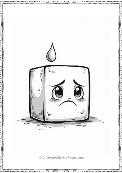 Geometric Sad Square In The Rain Free PDF Printable