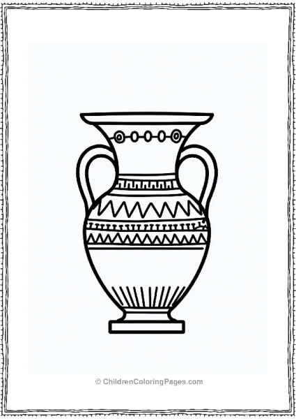 Geometric Shapes In A Greek Vase Free PDF Printable