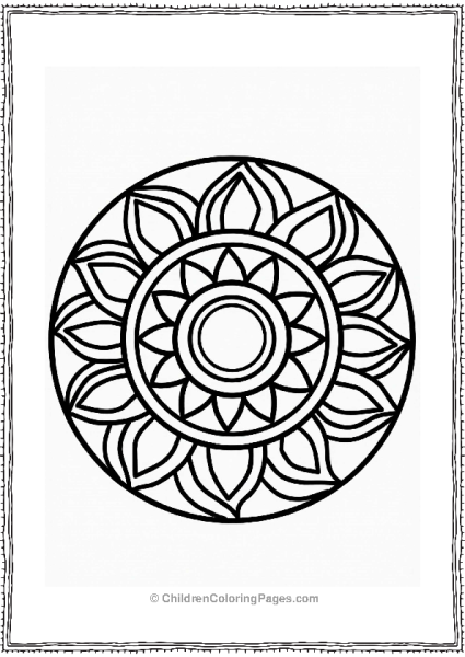 Geometric Shapes Mandala Design Free PDF Printable