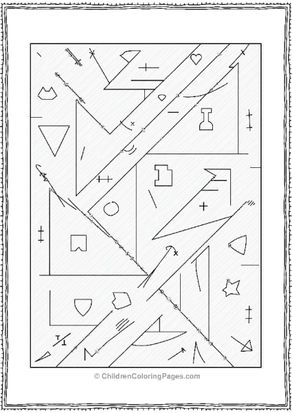 Geometric Shapes With Intersecting Lines Free PDF Printable