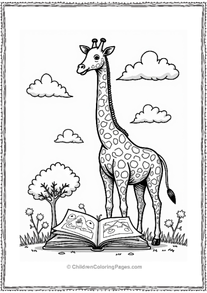 Giraffe With Story Map Free PDF Printable