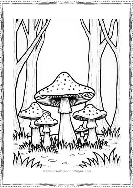 Glowing Mushroom Forest Free PDF Printable