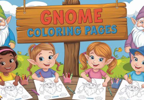 Gnome Coloring Pages – Free PDF Printables 🧙🍄🎨