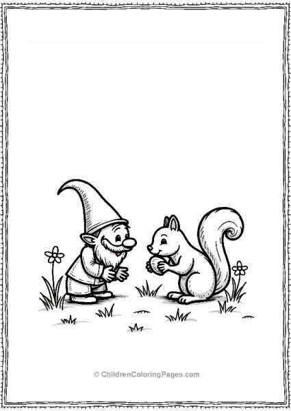 Gnome Surprising A Squirrel Free PDF Printable