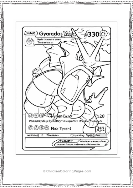 Gyarados Howling Free PDF Printable