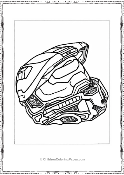 Halo Master Chief Helmet Free PDF Printable