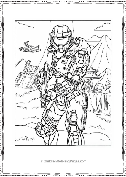 Halo Master Chief Wearing Armor Free PDF Printable