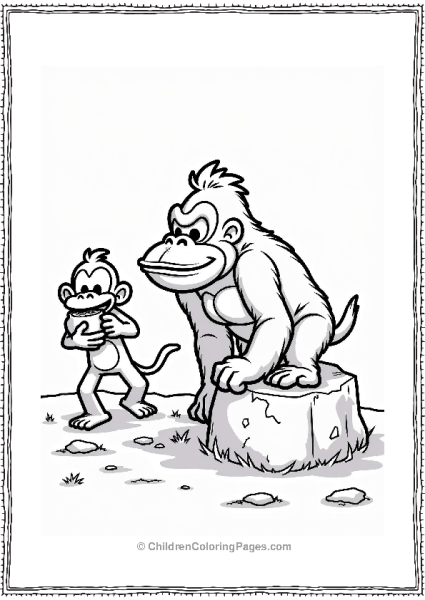 Kremling Sneak Attack On Donkey Kong Free PDF Printable
