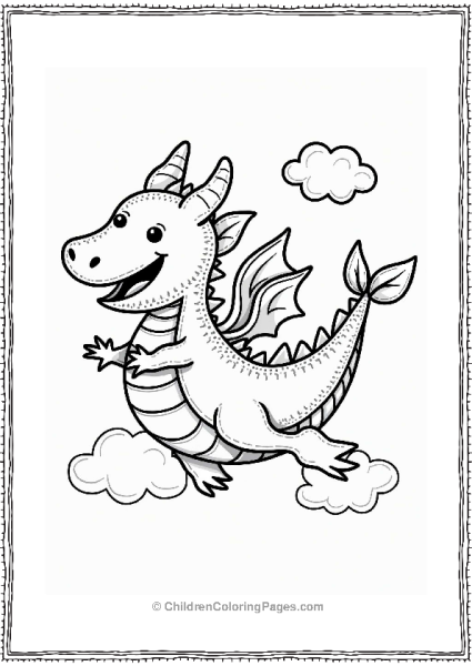 Leaf Dragon In Flight Free PDF Printable