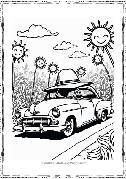 Lowrider Car In A Fun Parade Free PDF Printable